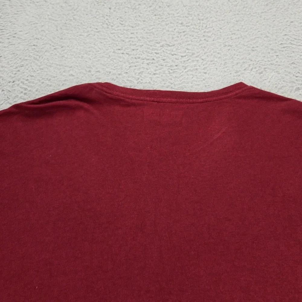Levi's Shirt Mens‎ XL Maroon Graphic Spellout Logo California Retro Outdoors